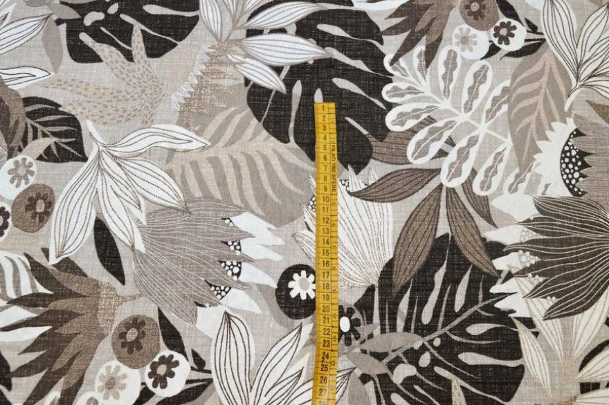 TESSUTO ARREDO FANTASIA TROPICAL BEIGE