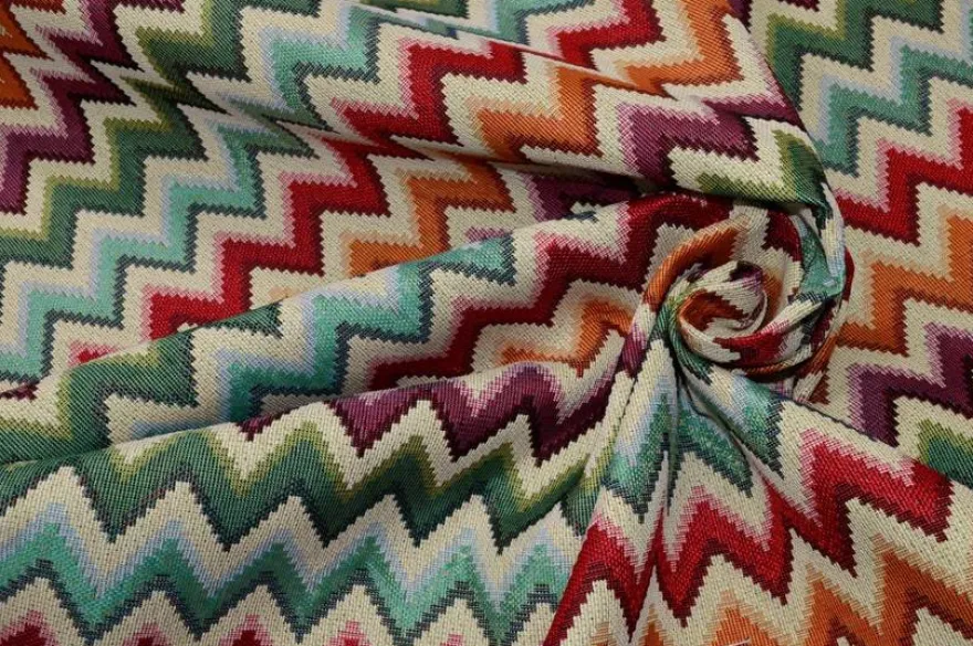 TESSUTO ARREDO GOBELIN FANTASIA MULTICOLOR