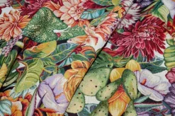 TESSUTO ARREDO GOBELIN FANTASIA TROPICAL