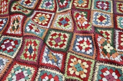 TESSUTO ARREDO GOBELIN FANTASIA MATTONELLE MULTICOLOR