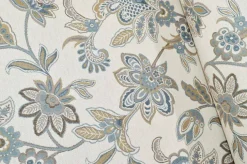 TESSUTO ARREDO GOBELIN FANTASIA FIORE STILIZZATO AVIO