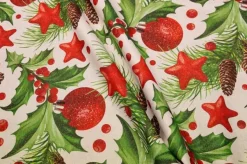 TESSUTO ARREDO NATALE PUNGITOPO LUREX