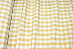 TESSUTO ARREDO SCACCO GIALLO