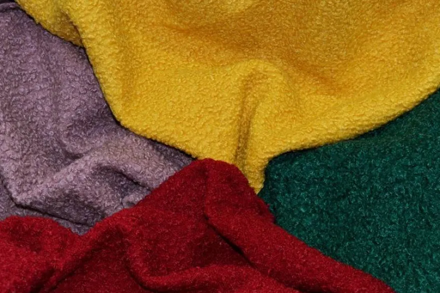 TESSUTO BOUCLE PESANTEZZA CAPPOTTO VARI COLORI