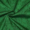 TESSUTO BROCCATO FONDO NERO EFFETTO PIZZO VERDE