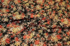 TESSUTO CAMICERIA GOFFRATO FANTASIA PROVENZALE NERA