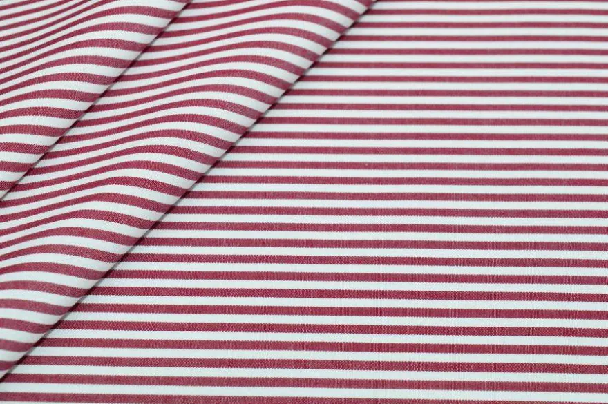 TESSUTO CAMICERIA PURO COTONE RIGA BORDEAUX