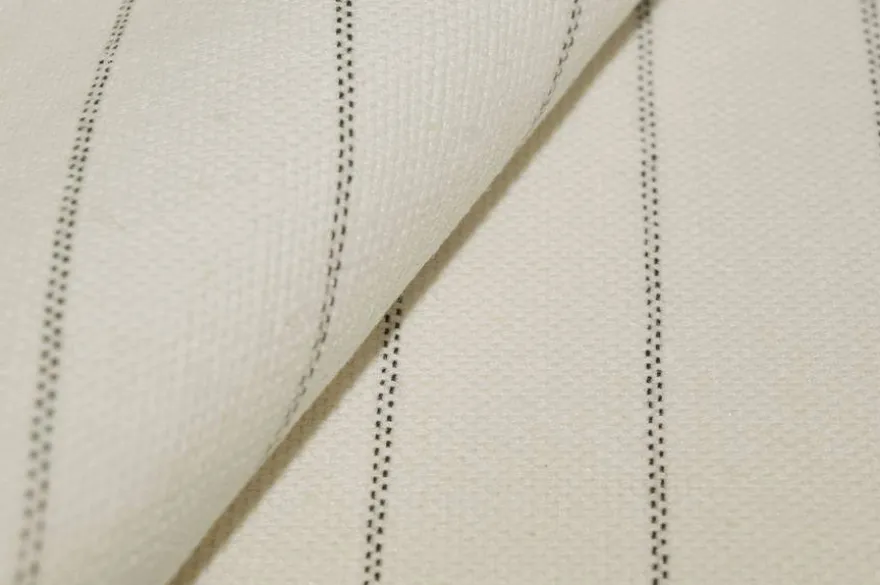 TESSUTO CANVAS MISTO LINO GESSATO BIANCO