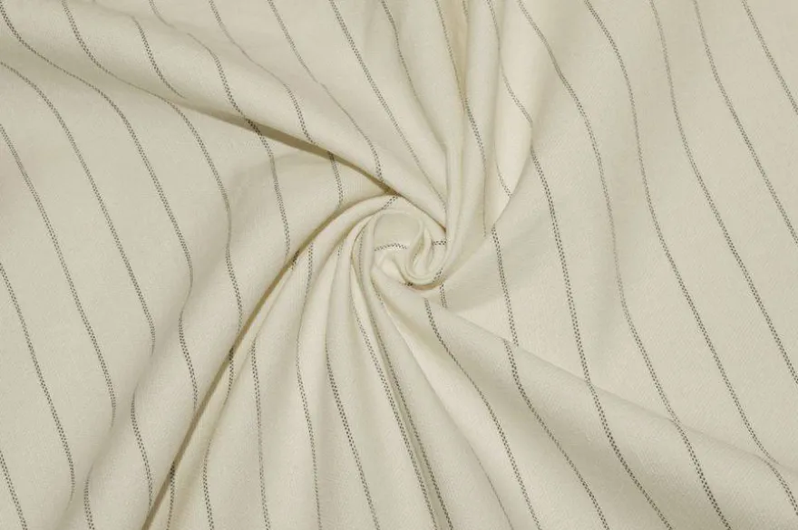 TESSUTO CANVAS MISTO LINO GESSATO BIANCO