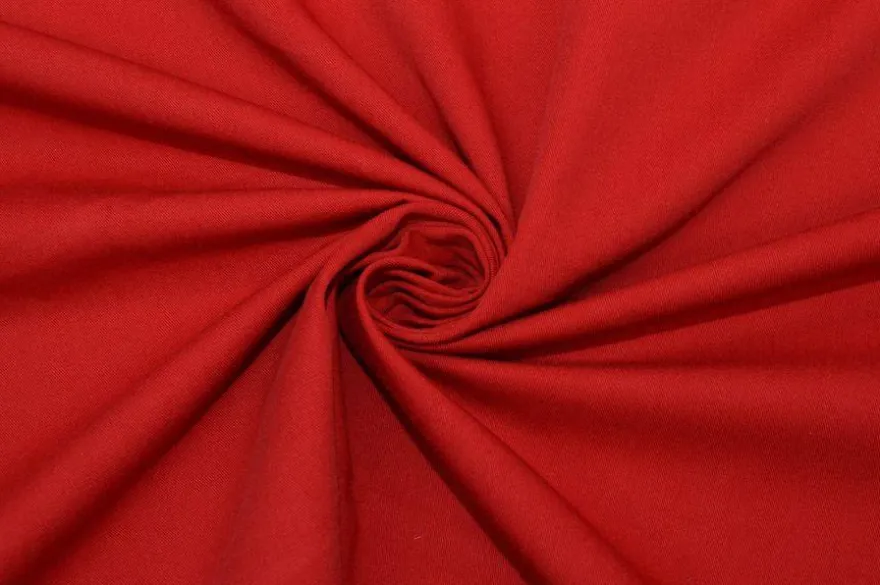 TESSUTO CANVAS PURO COTONE ROSSO