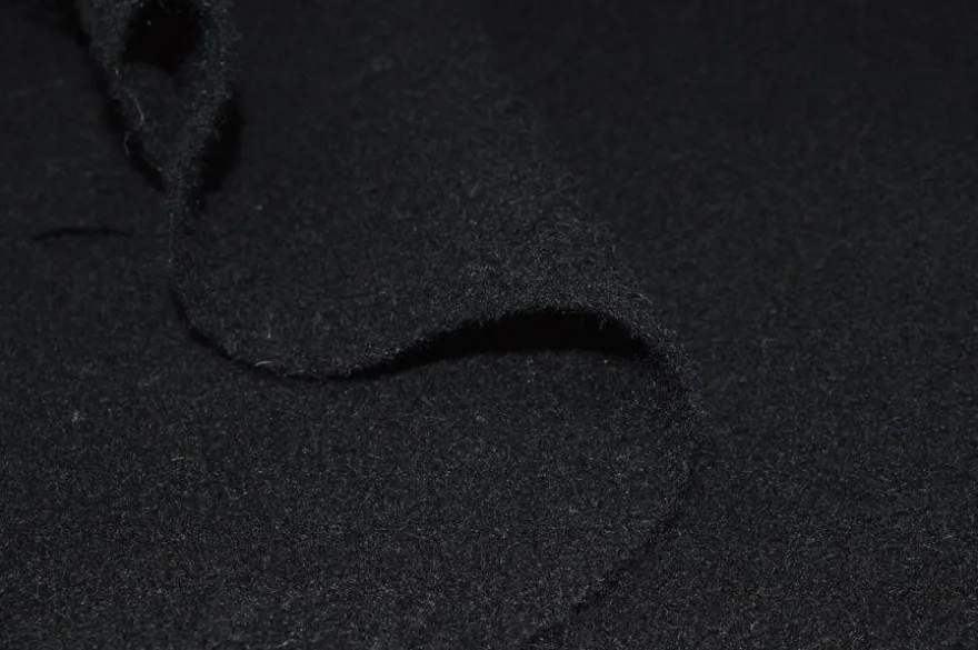 TESSUTO CAPPOTTO CASENTINO PURA LANA NERO