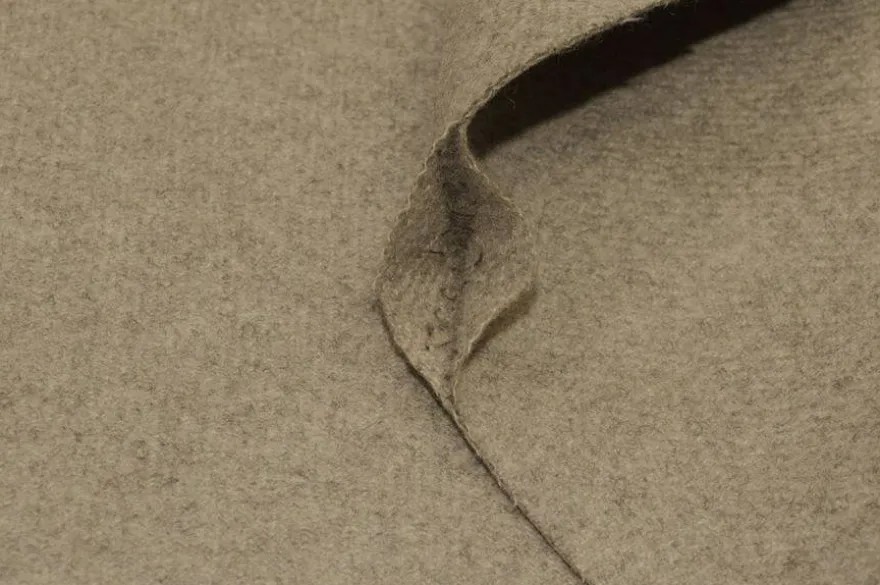 TESSUTO CAPPOTTO DOUBLE MISTO CASHMERE SABBIA