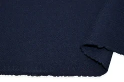 TESSUTO CAPPOTTO DOUBLE PURA LANA SPINATO BLU