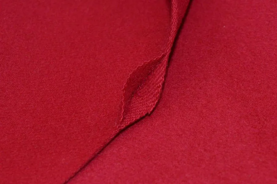 TESSUTO CAPPOTTO DOUBLE PURA LANA ROSSO