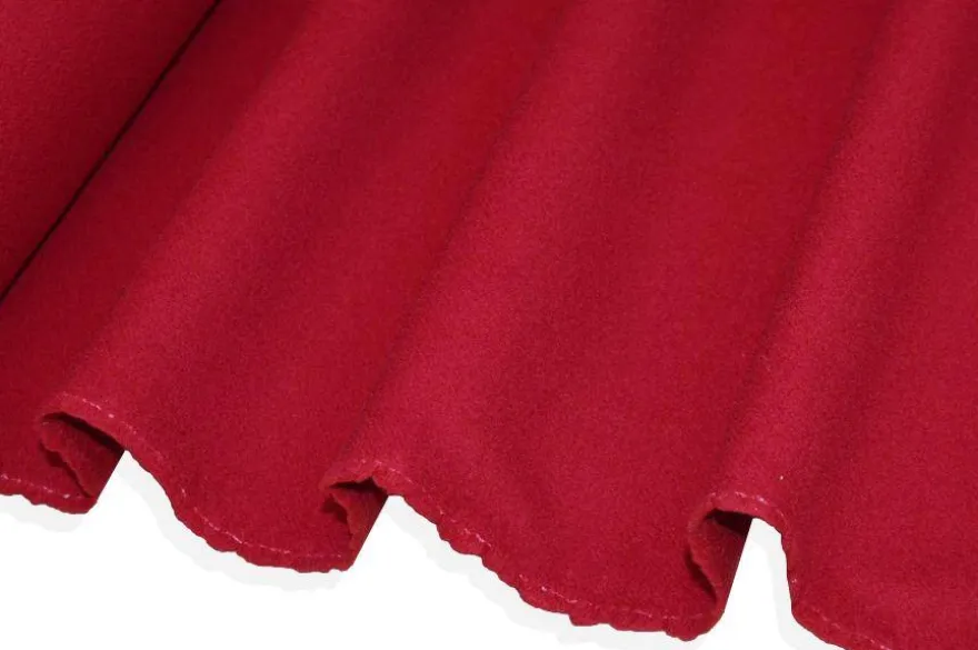 TESSUTO CAPPOTTO DOUBLE PURA LANA ROSSO