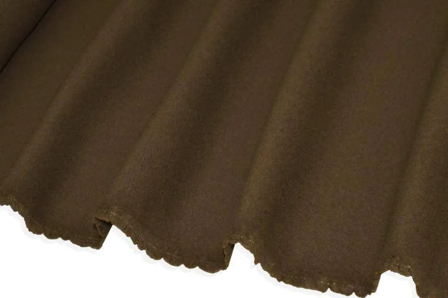 TESSUTO CAPPOTTO DOUBLE PURA LANA COLOR SOTTOBOSCO