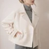 TESSUTO CAPPOTTO DOUBLE PURA LANA PANNA