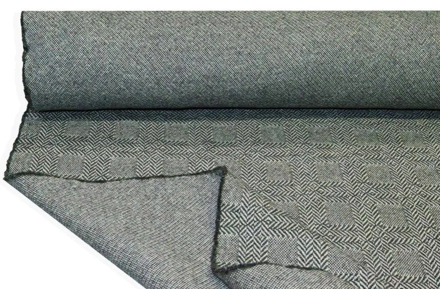 TESSUTO CAPPOTTO DOUBLE PURA LANA FANTASIA QUADRO