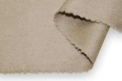 TESSUTO CAPPOTTO DOUBLE PURO CASHMERE ZIBELLINATO SABBIA