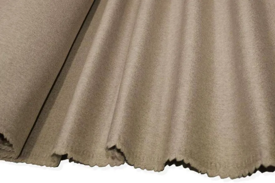 TESSUTO CAPPOTTO DOUBLE PURO CASHMERE SABBIA