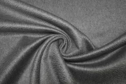 TESSUTO CAPPOTTO DOUBLE PURO CASHMERE ZIBELLINATO GRIGIO