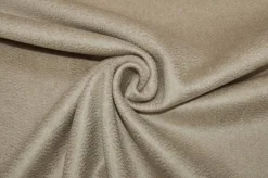 TESSUTO CAPPOTTO DOUBLE PURO CASHMERE ZIBELLINATO SABBIA