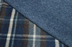 TESSUTO CAPPOTTO LANA SCACCO BLU