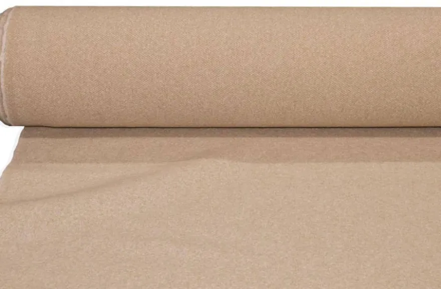 TESSUTO CAPPOTTO LANA SETA BEIGE