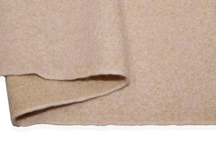 TESSUTO CAPPOTTO LANA SETA BEIGE
