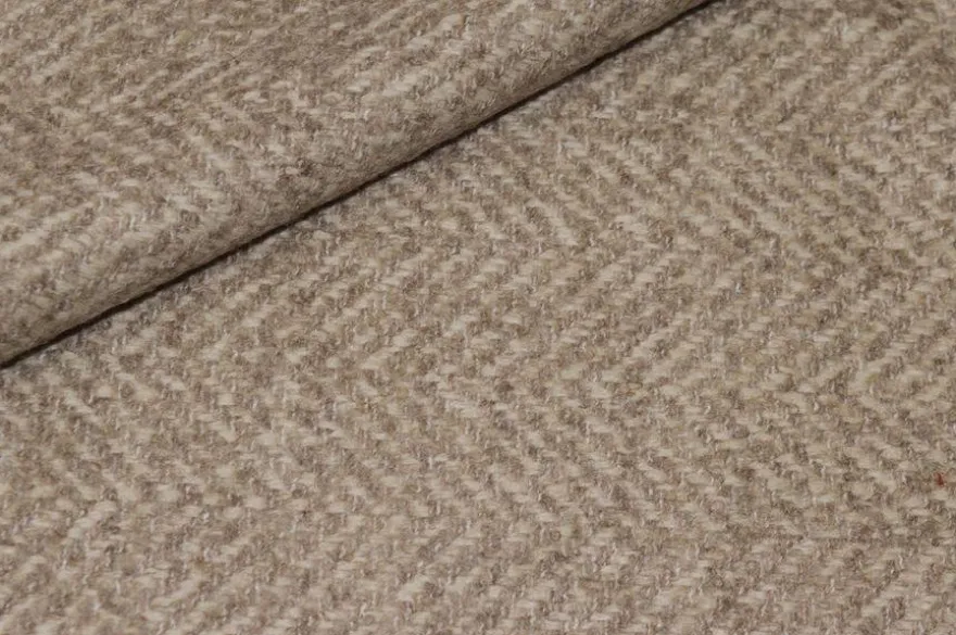 TESSUTO CAPPOTTO MISTO LANA SPINATO BEIGE