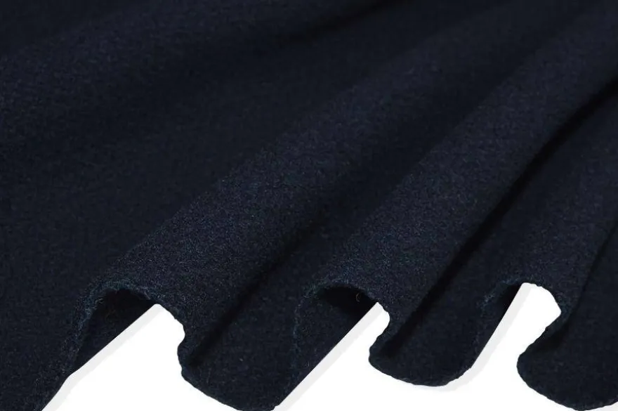 TESSUTO CAPPOTTO PURA LANA BLU