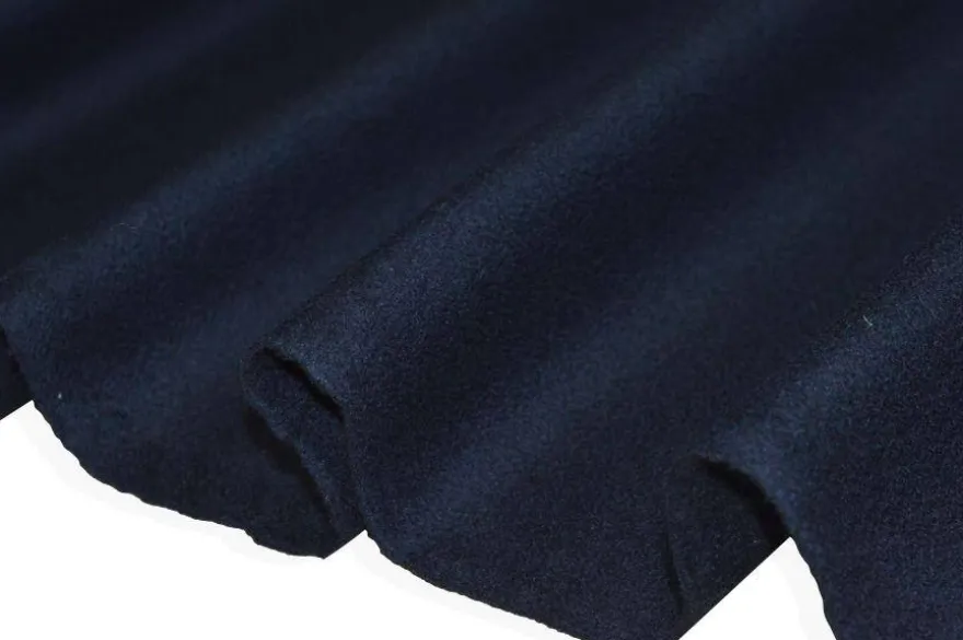 TESSUTO CAPPOTTO PURA LANA BLU NAVY