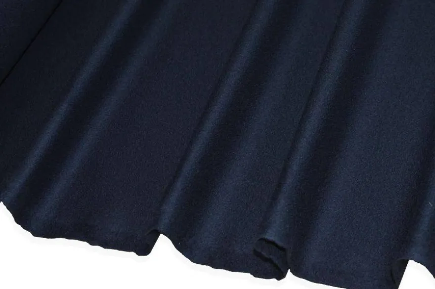 TESSUTO CAPPOTTO PURA LANA BLU NAVY