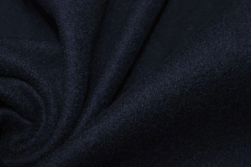 TESSUTO CAPPOTTO PURA LANA BLU NOTTE