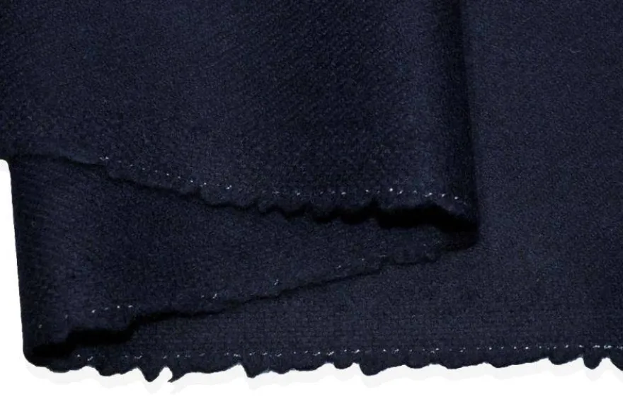 TESSUTO CAPPOTTO PURA LANA BLU 442