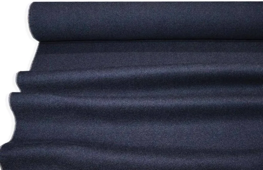 TESSUTO CAPPOTTO PURA LANA COLOR JEANS