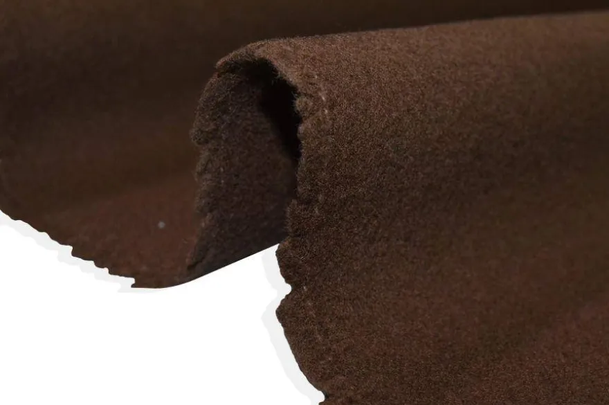 TESSUTO CAPPOTTO PURA LANA MARRONE