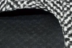 TESSUTO CAPPOTTO PURA LANA SPINATO BIANCO NERO