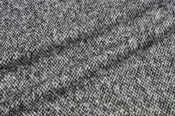 TESSUTO CAPPOTTO PURA LANA TWEED BIANCO NERO
