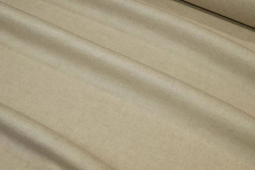 TESSUTO CAPPOTTO PURO CASHMERE BEIGE CHIARO