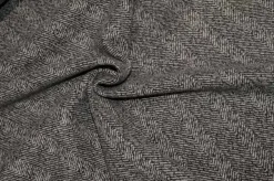 TESSUTO CAPPOTTO SPINATO GRIGIO
