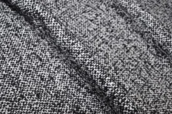TESSUTO CAPPOTTO TWEED BIANCO E NERO