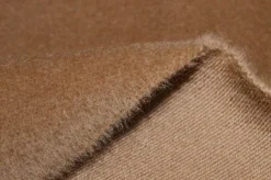 TESSUTO CAPPOTTO VELOUR PURA LANA COLOR CAMMELLO
