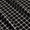 TESSUTO CHANEL PURO COTONE SCACCO NERO