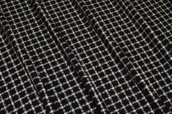 TESSUTO CHANEL PURO COTONE SCACCO NERO
