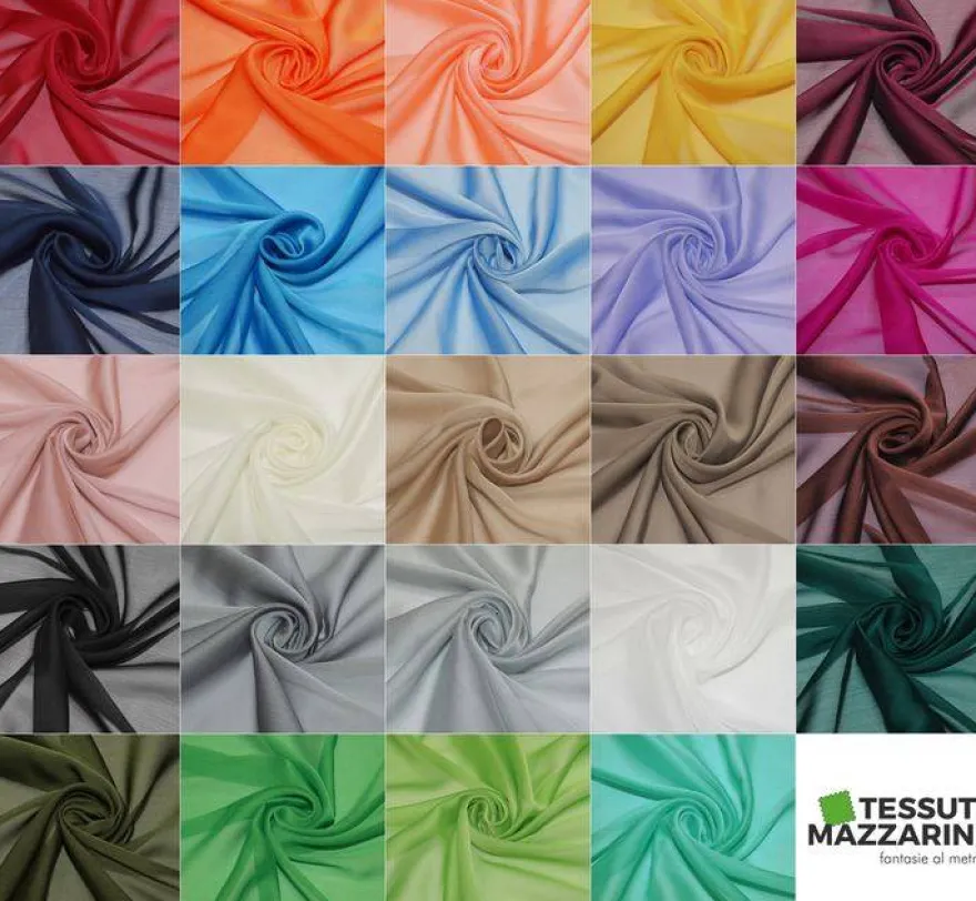 TESSUTO CHIFFON CANGIANTI UNITI