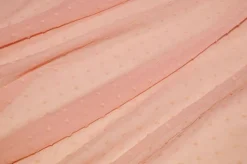 TESSUTO CHIFFON EFFETTO PLUMETIS SALMONE