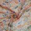TESSUTO CHIFFON PURA SETA FANTASIA CASHMERE MODA BRUCIATO