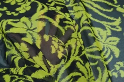 TESSUTO CHIFFON PURA VISCOSA FANTASIA FLOREALE LIME