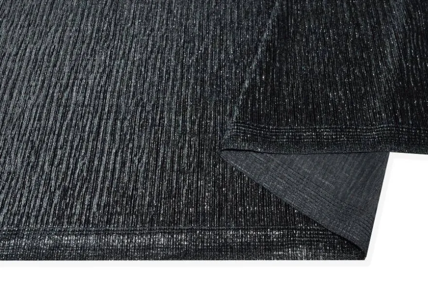 TESSUTO CINIGLIA STRETCH COSTINA LUREX ARGENTO